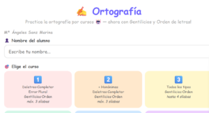 ORTOGRAFÍA 1º CV