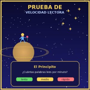 Prueba velocidad lectora